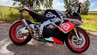 APRILIA RSV4 RF SC PROJECT CR-T Exhaust System Sound (Walkaround, Pure Sound, Exhaust Revs) HD