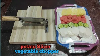 How to make potato cutter || potato Slicer || vegetable chopper || potato chips machine