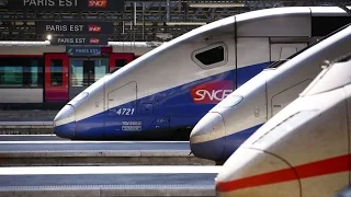 Réseau ferroviaire de Paris-Est - Compilation de TGV, ICE, Intercités, TER et Transilien