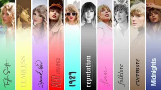 My top 5 songs from each Taylor Swift album