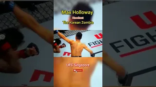 UFC SINGAPORE | Max Holloway Vs The Korean Zombie | Knockout | Winner Max Holloway by Knockout #ufc