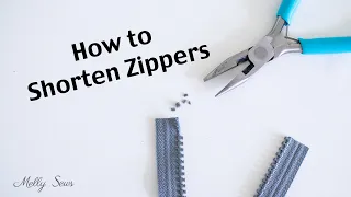 How To Shorten Zippers