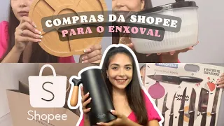 COMPRAS PARA O ENXOVAL NA SHOPEE | Enxoval De Casa Nova | Eliandra Roxane