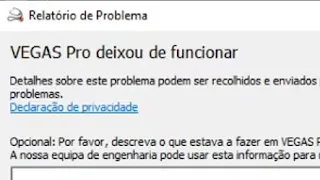 Vegas Pro 18 crashou no render (Vegas deixou de funcionar) Como resolver