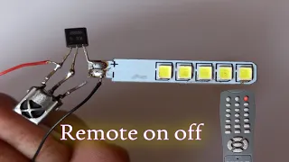 remote on off switch.remote control switch. electronics project.remote home made light.4v light.