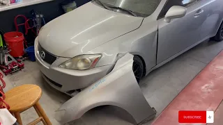 How to replace a fender on a Lexus is350/ is250