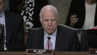 MCCAIN OPENING STATEMENT AT SASC HEARING ON DoD 2018 BUDGET