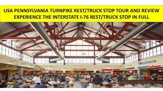 USA Pennsylvania Turnpike Rest/Truck Stop I-76 Tour And Review