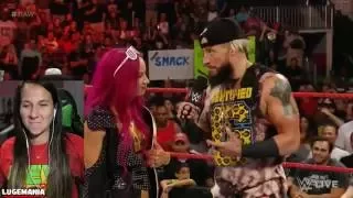 WWE Raw 8/1/16 HOW U DOIN Sasha Banks and Enzo