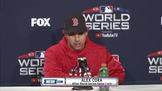 Alex Cora highlights Red Sox offense in World Series Game 1 win