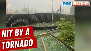 Houston Restaurant Owners Inside Establishment As EF-1 Tornado Hits