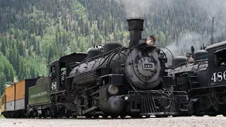 Engine 481 Arriving in Silverton