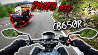 This RIDER is CRAZY!! | CB650R | RAW Sound | POV Riding