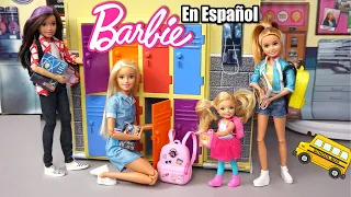 Primer Dia de Clases con La Familia Barbie en Nueva Escuela