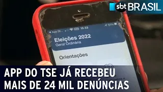 Aplicativo do TSE já recebeu mais de 24 mil denúncias de irregularidades | SBT Brasil (27/09/22)