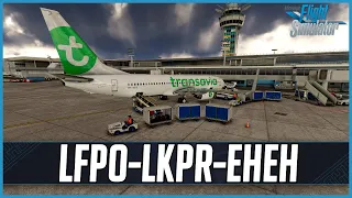 MSFS LIVE | Real World Transavia OPS | FTSim Sound Pack | PMDG 737-800 | Paris, Prague & Eindhoven