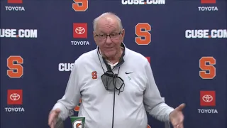 Jim Boeheim Postgame vs. Indiana