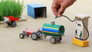 diy tractor mini petrol pump machine science project | @CreativeTractor | @KeepVilla