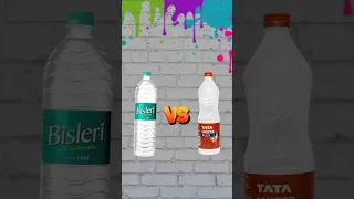 Bisleri vs Tata Water 🔥|| which is best #shorts #short #viral #comparison