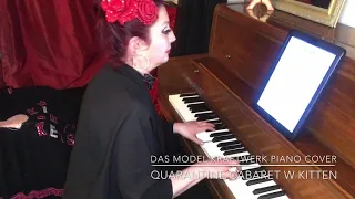 “Das Model” KRAFTWERK piano cover quarantine cabaret w kitten - w found images