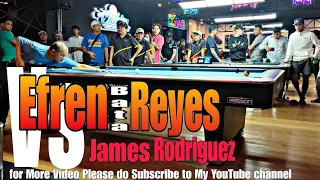 6 | 6 EFREN BATA REYES VS JAMES RODRIGUEZ PAREHAS RACE 18 EXHIBITION MATCH PRIZE MONEY 77K