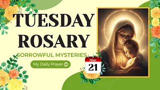TODAY HOLY ROSARY: SORROWFUL  MYSTERIES, ROSARY TUESDAY🌹MAY 21, 2024 🙏🏻 SPIRITUAL JOURNEY