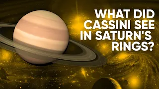 What did Cassini see in Saturn's rings?