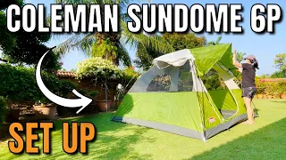 How to Set Up the Coleman Sundome 6-Person Tent