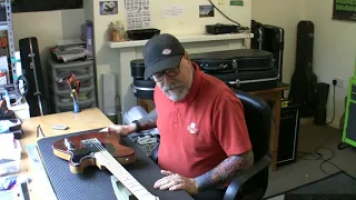 Bloodstone Telecaster fret level, setup and neck staining...