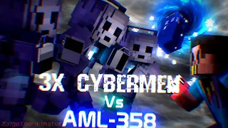 AML-358 Vs Trio Of Cybermen | Minecraft Animation - Mallowsaur Vs Doctor Who