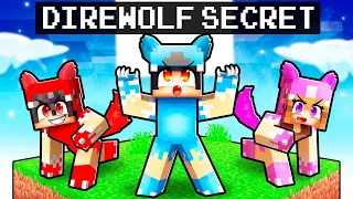 Having a SECRET DIREWOLF FAMILY in Minecraft!