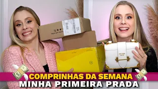 COMPRINHAS DA SEMANA e mostrando MINHA BOLSA NOVA DA PRADA