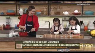 Receita: Manjar de coco com morango (06/05/22)