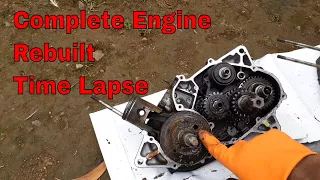 Motorcycle Engine Rebuilt Time Lapse