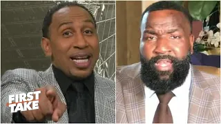 I got you now! - Stephen A. claims victory over Kendrick Perkins in LeBron vs MJ debate | First Take