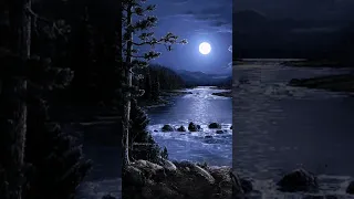 Moon Night || Good Night 🌃#nature #naturemeditationmusic #night #2023 #shorts