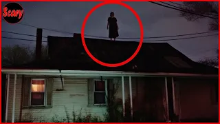 Top 5 Scary Ghost Videos To SCARE FAT MEN Off the ROOF