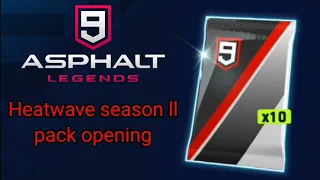 Asphalt 9 Legends Opening Heatwave season ll packs + Onyx unlock