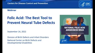 Webinar for Health Professionals - The Best Tool to Prevent Neural Tube Defects