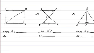 Proving Methods for Congruent Triangles