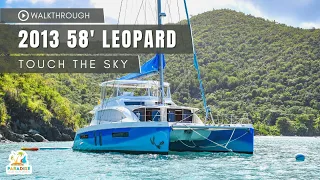 2013 58' LEOPARD CATAMARAN WALKTHROUGH | TOUCH THE SKY