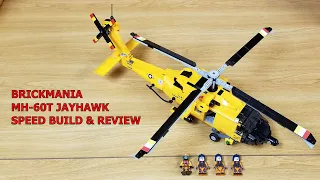 BRICKMANIA CUSTOM LEGO,  MH-60T JAYHAWK - U.S. COAST GUARD HELICOPTER, SPEED BUILD & REVIEW