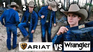 ARIAT VS WRANGLER • Testing 3 Boot Cut Jeans! • Vintage Boot Cut • Clothing Review 2022