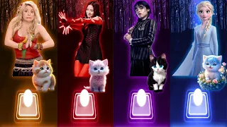 Cute Cats Covers | Shakira Waka Waka | Jisoo Flower | Wednesday Bloody Mary | Elsa Enemy | Cat Songs