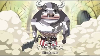 Luffy & Bon-clay Vs Guard Beast Minotaurus - One Piece Eng sub