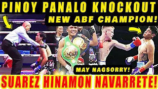 JUST IN: PINOY PANALO KNOCKOUT! NEW ABF CHAMPION! SUAREZ HINAMON SI NAVARRETE! GAREN DIAGAN NAGSORRY