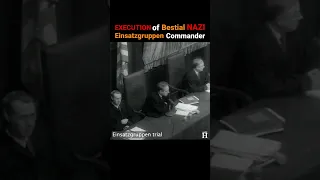 EXECUTION OF Paul Blobel - Brutal NAZI Einsatzgruppen commander  - Babi Yar Massacre #ww2 #shorts