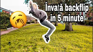 Invata Back flip in 5 minute 🥱| Tutorial Backflip in Romana