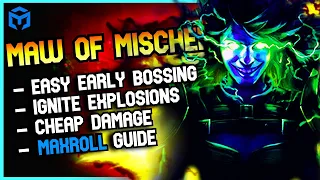 Explosions HUGE Damage Easy Bossing - Maw Of Mischief Elementalist League Starter  [3.22 POE]