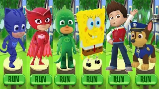 Tag with Ryan PJ Mask vs Tag with Ryan PAW Patrol - All Pets All Characters Unlocked SpongeBob Chase